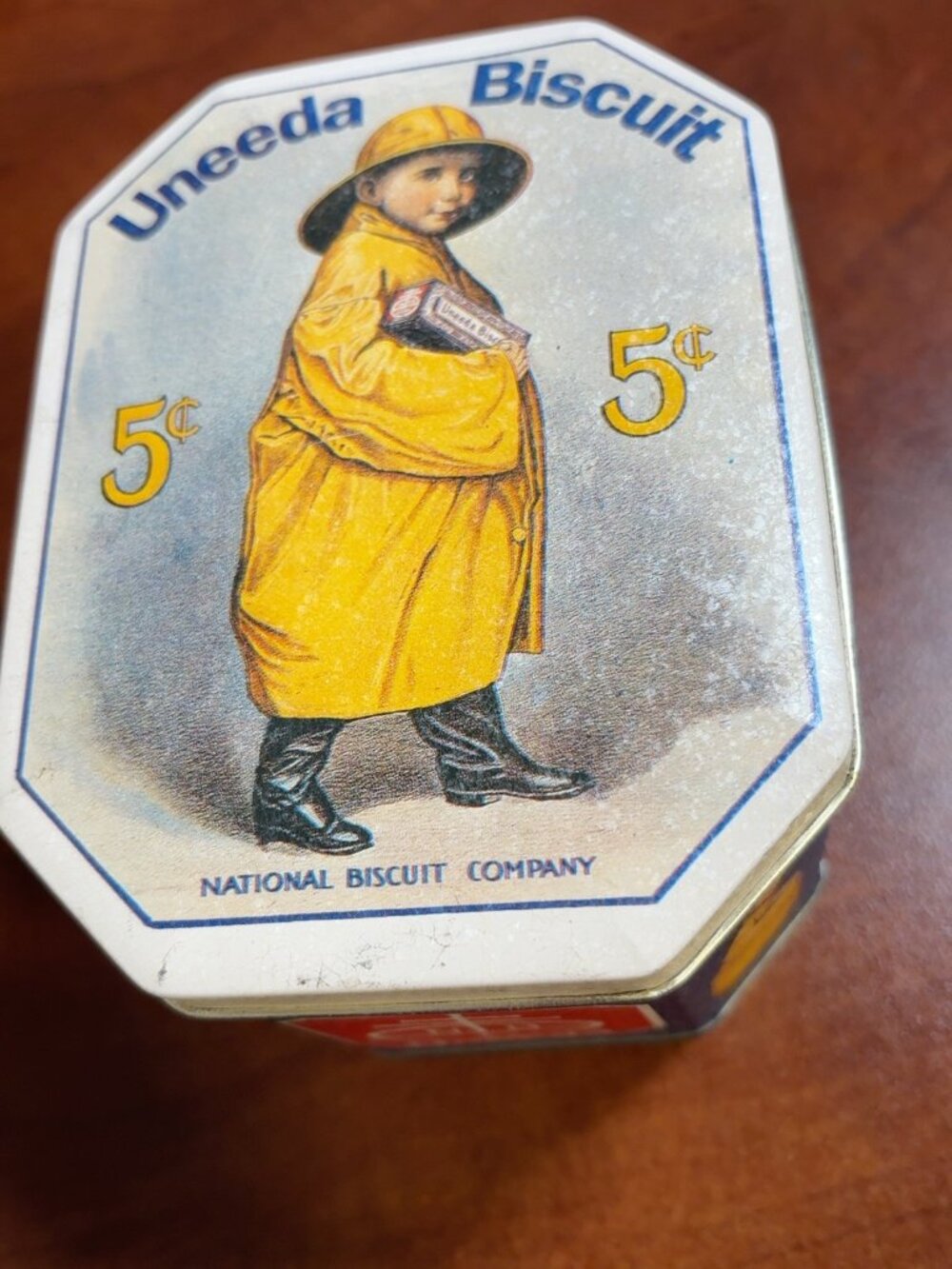Nabisco Uneeda Biscuit Advertising Tin Bristol Ware Vintage Style